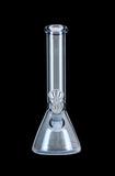 Glass Beaker Base Ice Bong with Metallic Finish