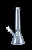 Glass Beaker Base Ice Bong with Metallic Finish