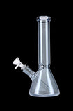 Glass Beaker Base Ice Bong with Metallic Finish