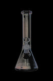 Glass Beaker Base Ice Bong with Metallic Finish