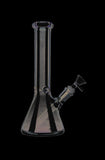 Glass Beaker Base Ice Bong with Metallic Finish