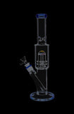 Straight Ice Bong with Double Showerhead Perc