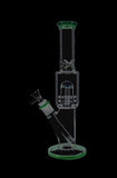 Straight Ice Bong with Double Showerhead Perc
