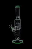 Straight Ice Bong with Double Showerhead Perc