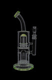 Straight Bong with Double Showerhead Perc