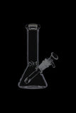 Glass Beaker Base Ice Bong with Colored Mouthpiece