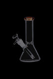 Glass Beaker Base Ice Bong with Colored Mouthpiece