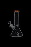 Glass Beaker Base Ice Bong with Colored Mouthpiece