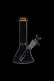 Glass Beaker Base Ice Bong with Colored Mouthpiece