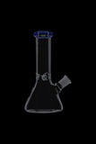 Glass Beaker Base Ice Bong with Colored Mouthpiece