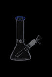Glass Beaker Base Ice Bong with Colored Mouthpiece