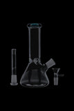 Glass Beaker Base Ice Bong with Colored Mouthpiece