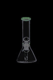 Glass Beaker Base Ice Bong with Colored Mouthpiece