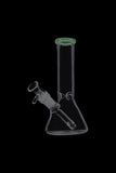 Glass Beaker Base Ice Bong with Colored Mouthpiece