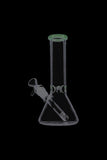 Glass Beaker Base Ice Bong with Colored Mouthpiece