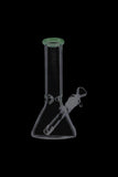 Glass Beaker Base Ice Bong with Colored Mouthpiece