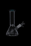 Glass Beaker Base Ice Bong with Colored Mouthpiece