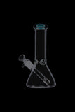 Glass Beaker Base Ice Bong with Colored Mouthpiece