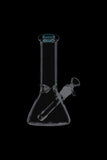 Glass Beaker Base Ice Bong with Colored Mouthpiece
