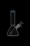 Glass Beaker Base Ice Bong with Colored Mouthpiece