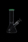 Glass Beaker Base Ice Bong with Colored Mouthpiece