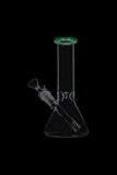 Glass Beaker Base Ice Bong with Colored Mouthpiece