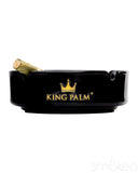 King Palm Black Glass Ashtray