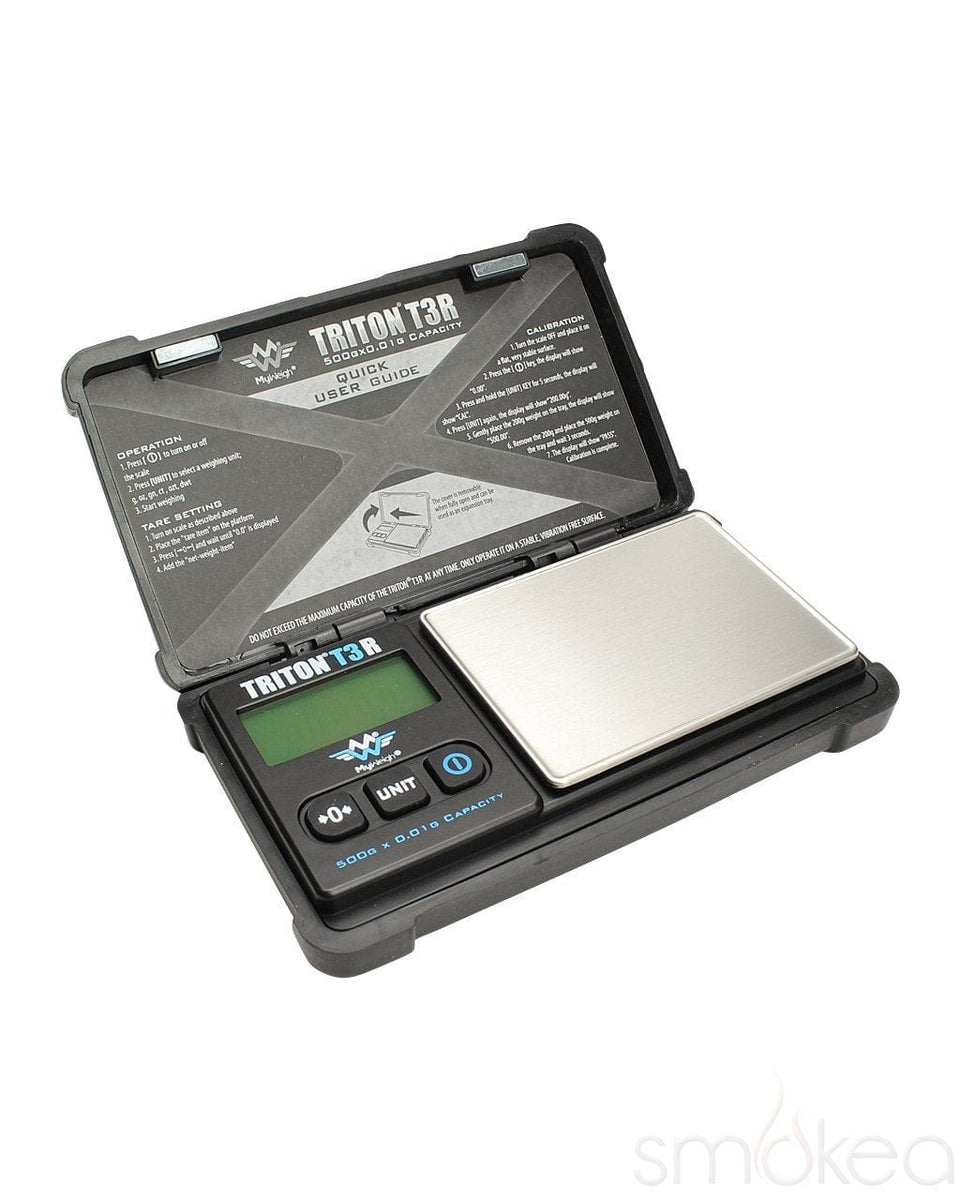 My Weigh Triton T3R Rechargeable Pocket Scale 500g x 0.01g Precision Black