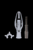 Glass Nectar Collector with Titanium Nail and Keck Clip
