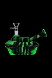 Silicone Army Tank Pipe with Glass Bowl