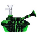 Silicone Army Tank Pipe with Glass Bowl