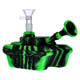 Silicone Army Tank Pipe with Glass Bowl