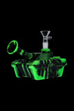 Silicone Army Tank Pipe with Glass Bowl