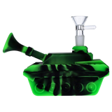 Silicone Army Tank Pipe with Glass Bowl