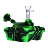Silicone Army Tank Pipe with Glass Bowl