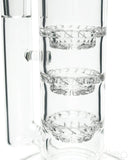 Pulsar 14" Straight Triple Turbine Bong