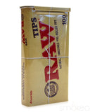 Raw Pre Rolled Rolling Paper Tips w/ Storage Tin (100-Pack)