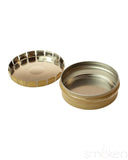 Raw Round Pop Top Metal Tin