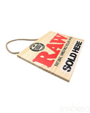 Raw "Sold Here" Wood Sign