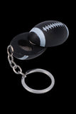 American Football Metal Hand Pipe with Key Chain