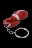 American Football Metal Hand Pipe with Key Chain