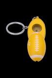 American Football Metal Hand Pipe with Key Chain