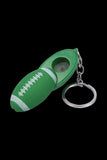 American Football Metal Hand Pipe with Key Chain