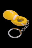 American Football Metal Hand Pipe with Key Chain
