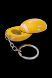 American Football Metal Hand Pipe with Key Chain