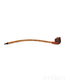 Shire Pipes Engraved Curved Stem Cherry Wood Pipe