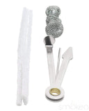 Shire Pipes Engraved Curved Stem Cherry Wood Pipe