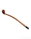 Shire Pipes Engraved Curved Stem Cherry Wood Pipe