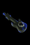 Silicone Guitar Hand Pipe with Glass Bowl