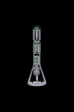 Beaker Base Glass Ice Bong with Double Tree Perc